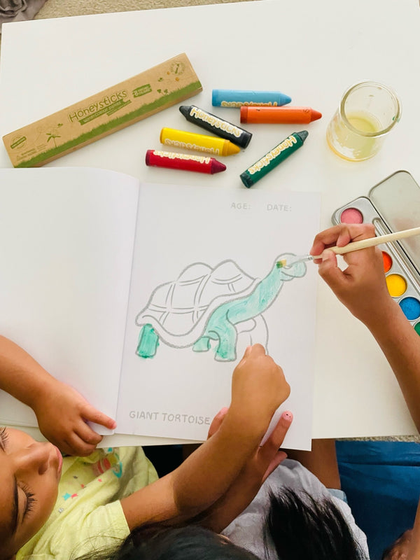 Toddlers First Coloring Book - An Endangered Animals Adventure - Wild Creek Co
