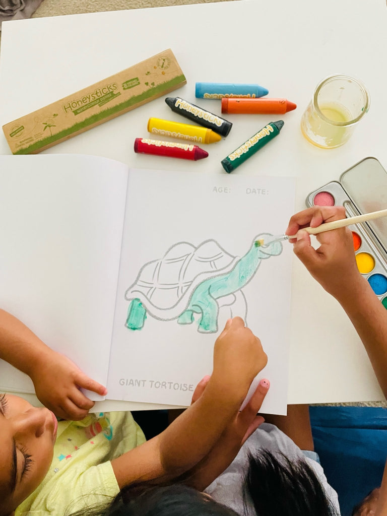 Toddlers First Coloring Book - An Endangered Animals Adventure - Wild Creek Co