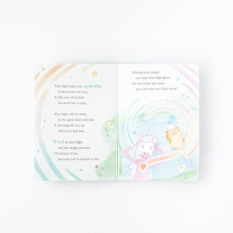 Unicorn, Let Your Light Shine Board Book by Slumberkins - Wild Creek Co