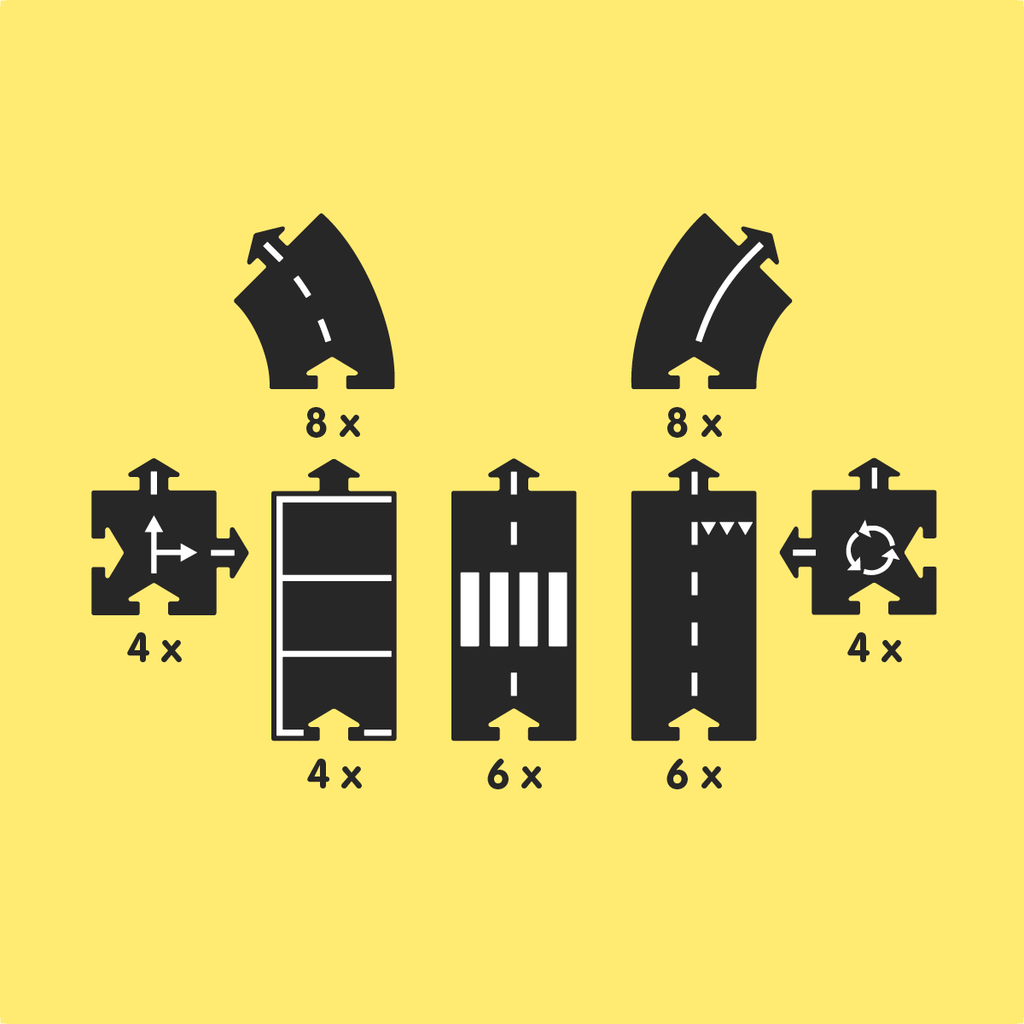 waytoplay Extra Large Flexible Toy Road Set - King of the Road - Wild Creek Co