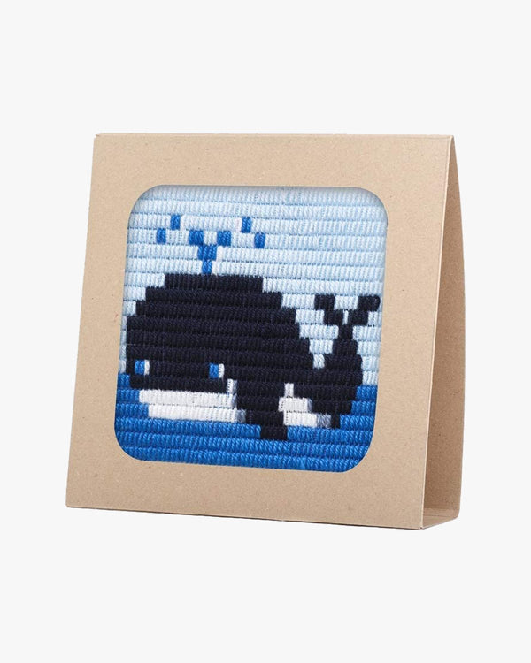 Whale Needlepoint Kit - Wild Creek Co